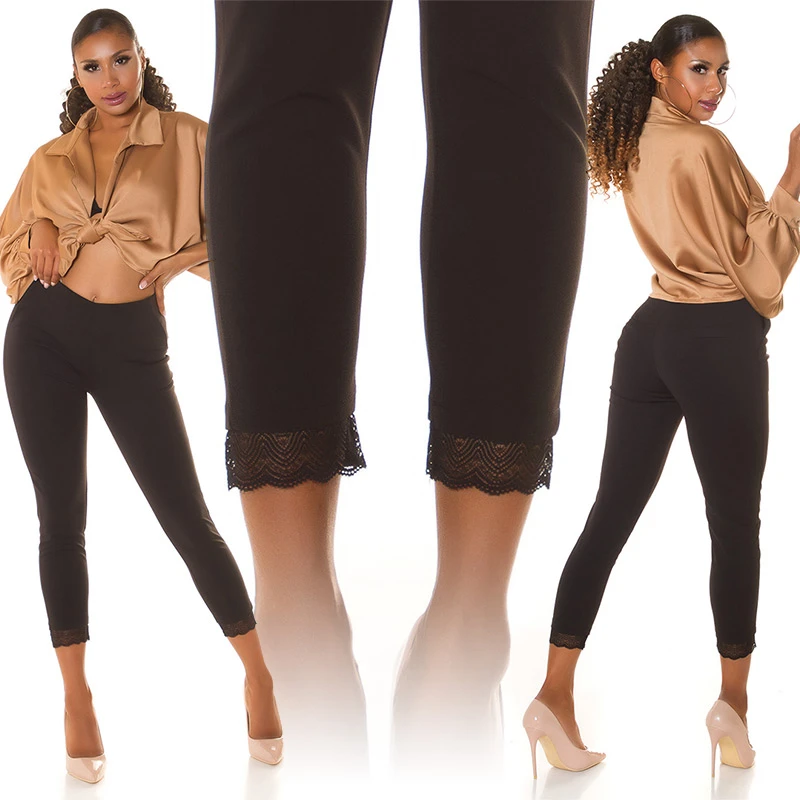 Casual Treggings mit Deko Spitze Casual Treggings mit Deko Spitze