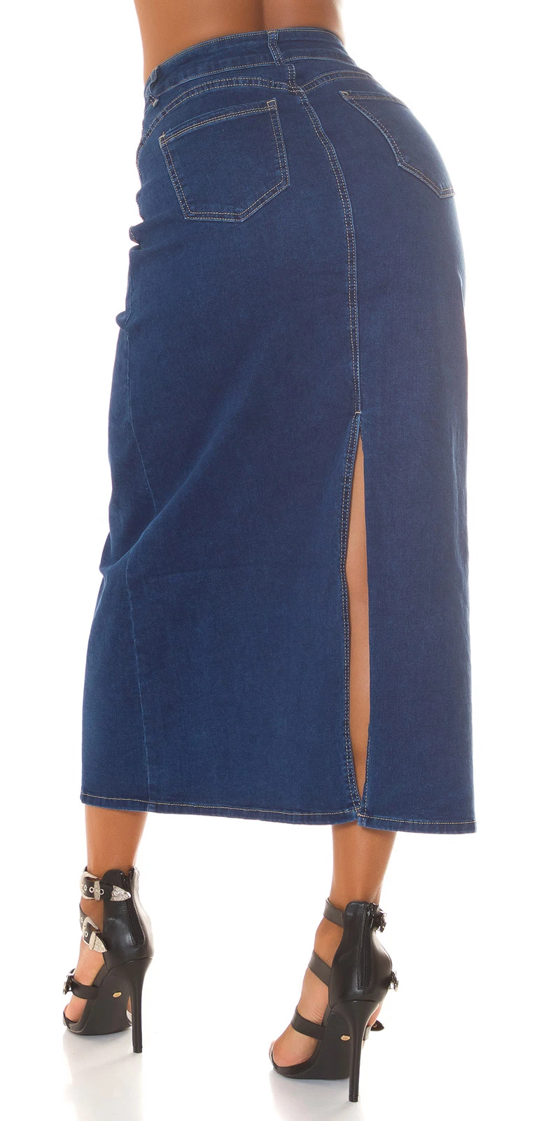 Maxi Rock High Waist mit Schlitz hinten Maxi Rock High Waist mit Schlitz hinten