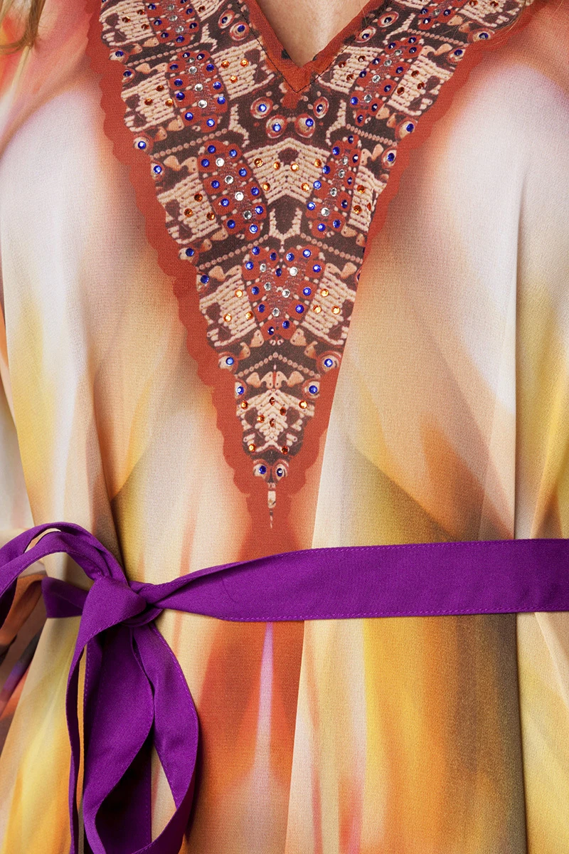 Kaftan mit Strass