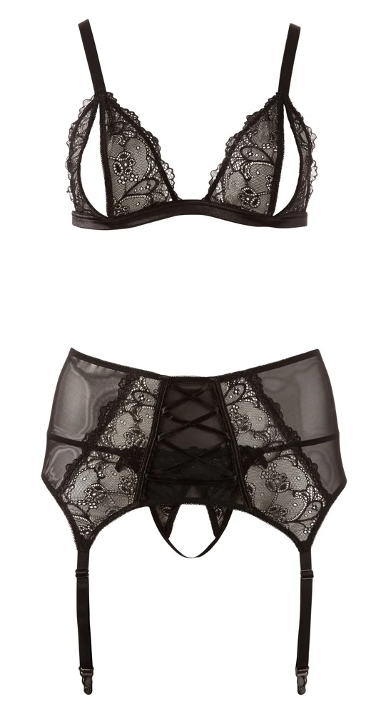 Cottelli  Ein Ouvert-Set mit zarter Blütenspitze und verführerischem Charme