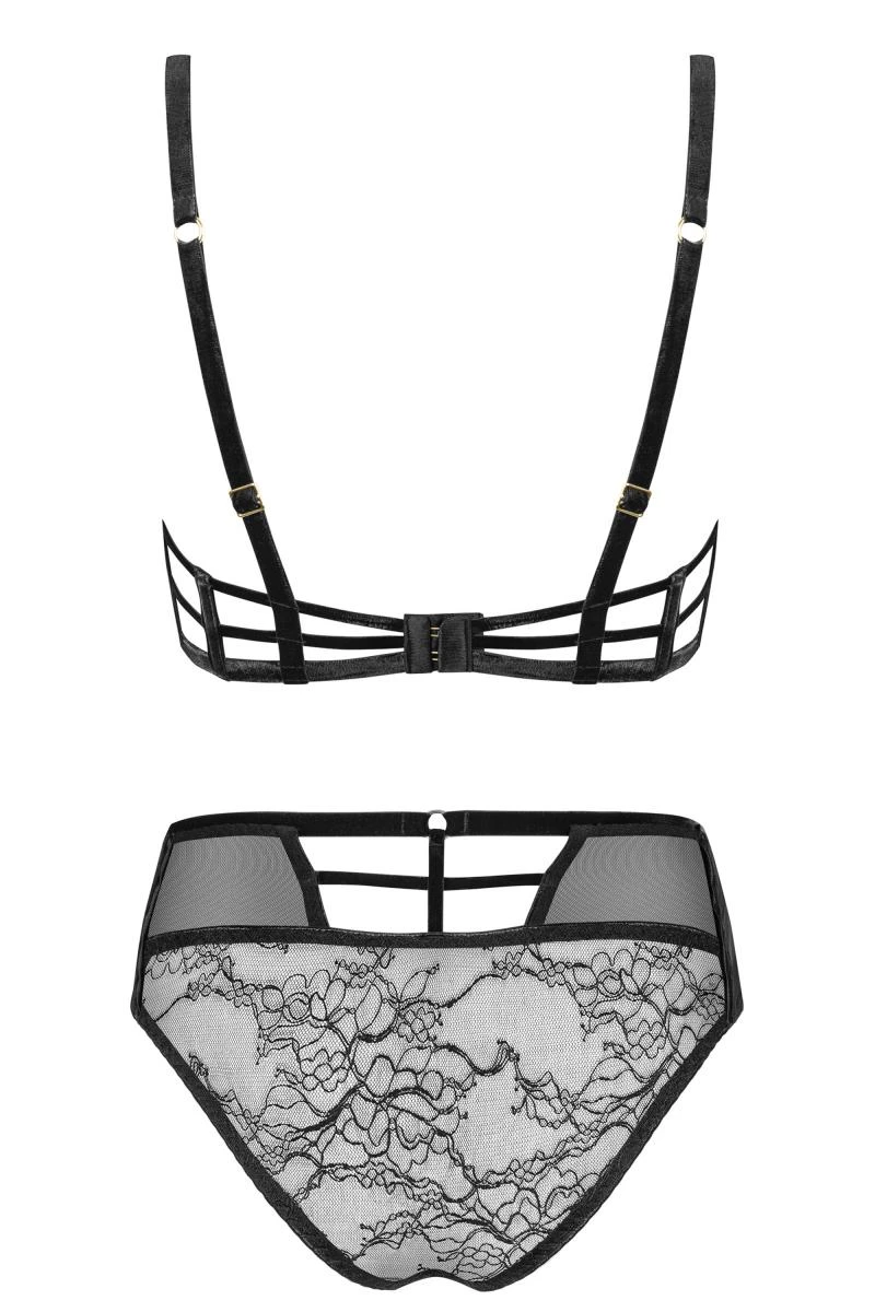 Set aus Balconette Bügel-BH und Panty