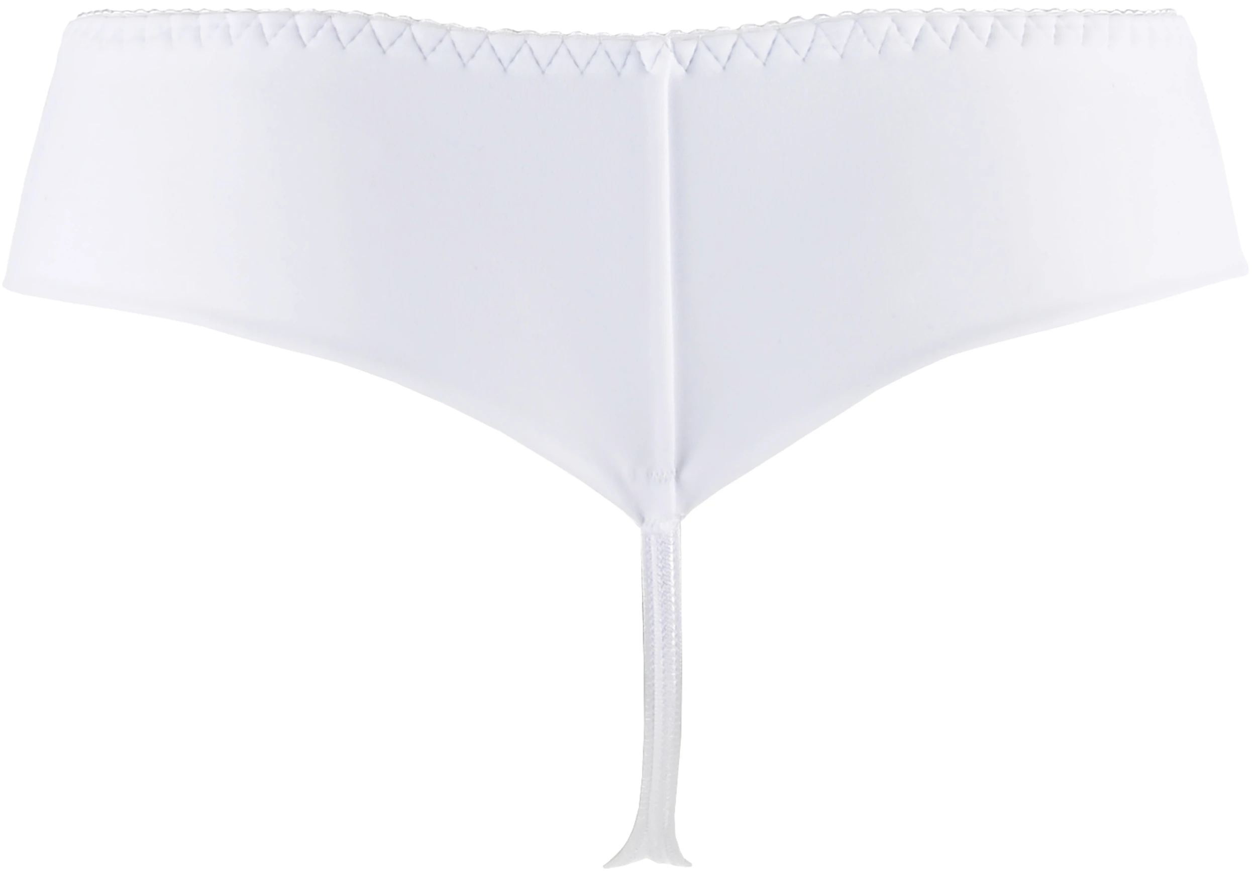 Axami V-5778 weißer Mikrofaser Tanga mit glatter Oberfläche aus hochwertiger, elastischer Mikrofaser für perfekten Sitz und modernen Look