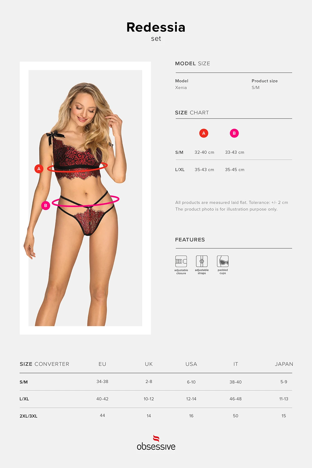 Dessous Set aus floraler Spitze Dessous Set aus floraler Spitze