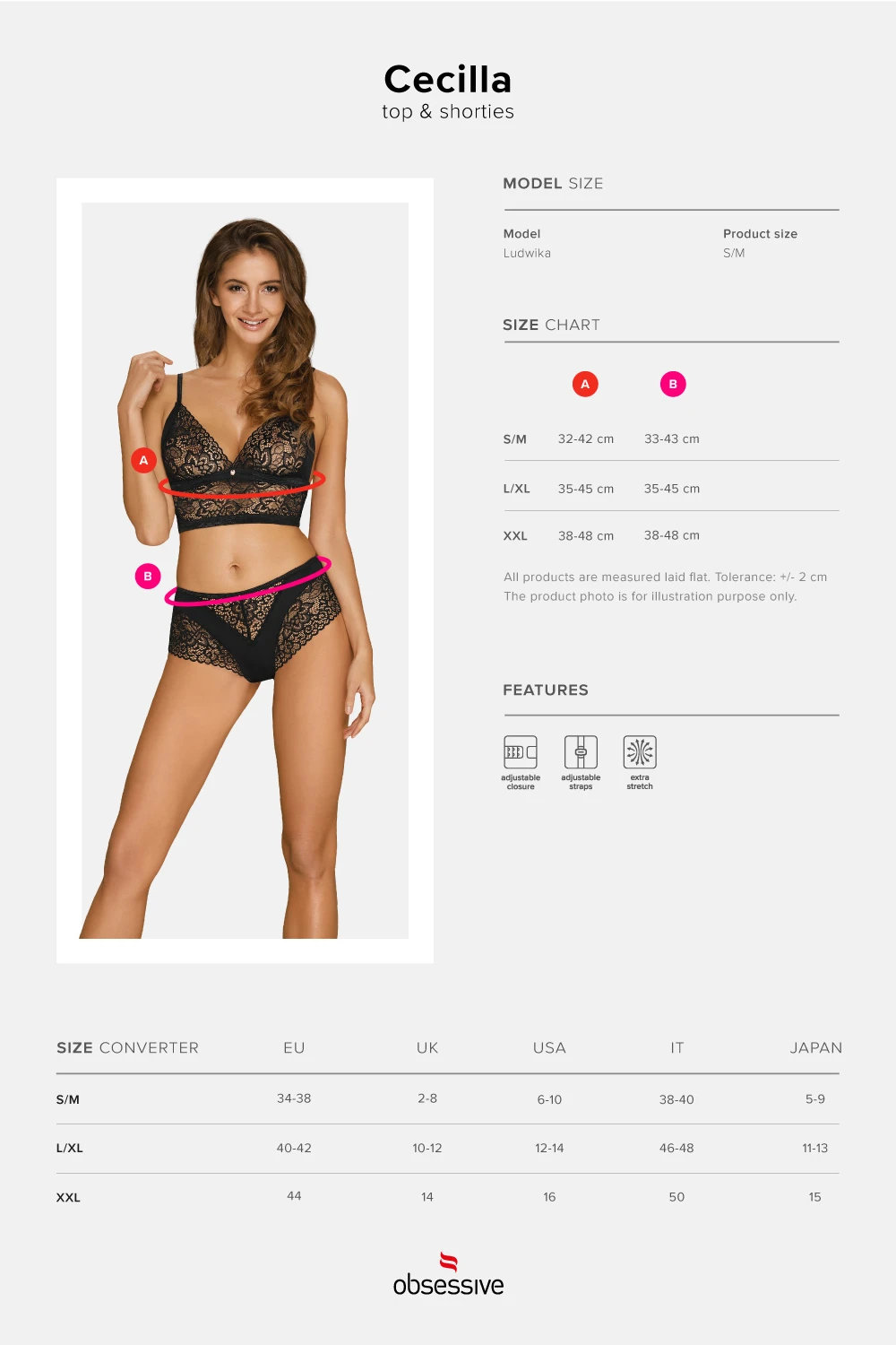 Spitzen Top und Shorties Spitzen Top und Shorties