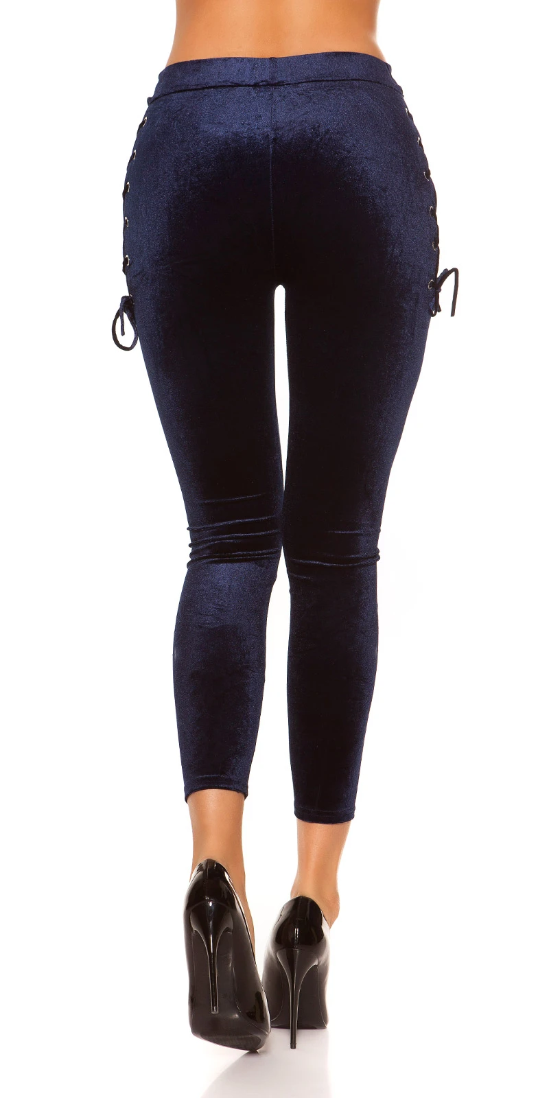 Smat Optik Leggings mit Cutout und Deko Schnürung