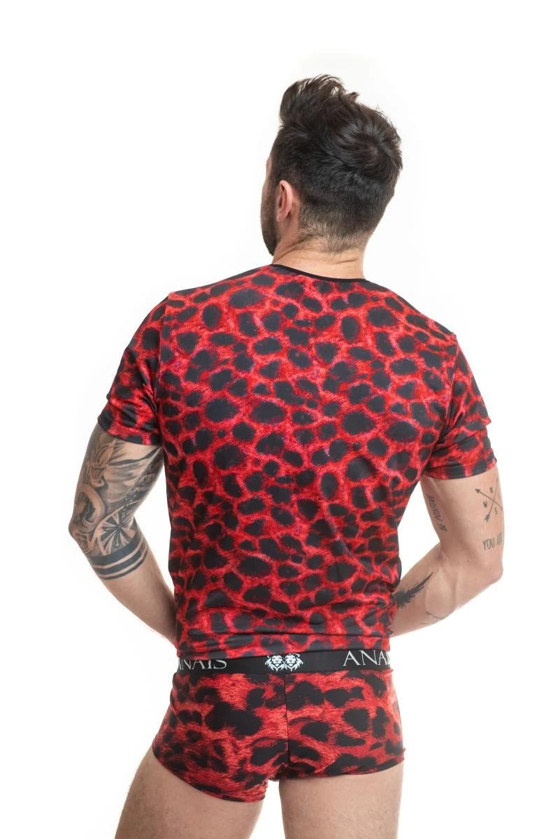 Herren T-Shirt 053568 blickdicht mit Animal Print von Anais for Men