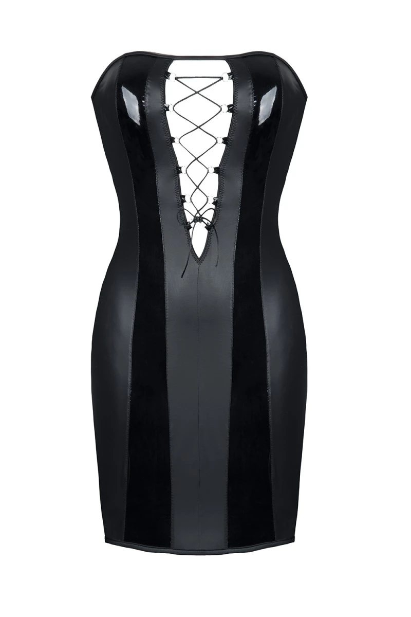 Extrem heisses Minikleid mit Schnür-Optik
