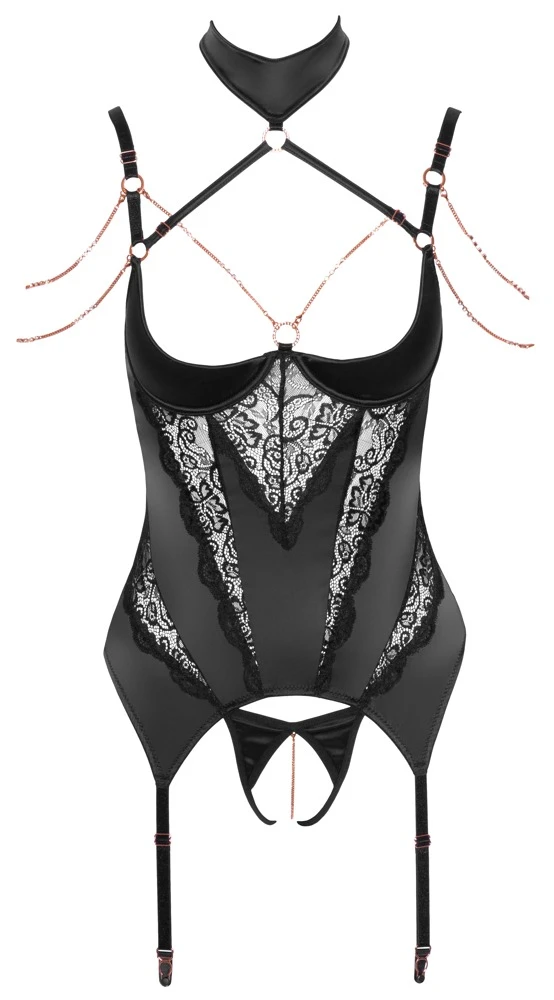 Abierta Fina Strapshemd inklusive String ouvert