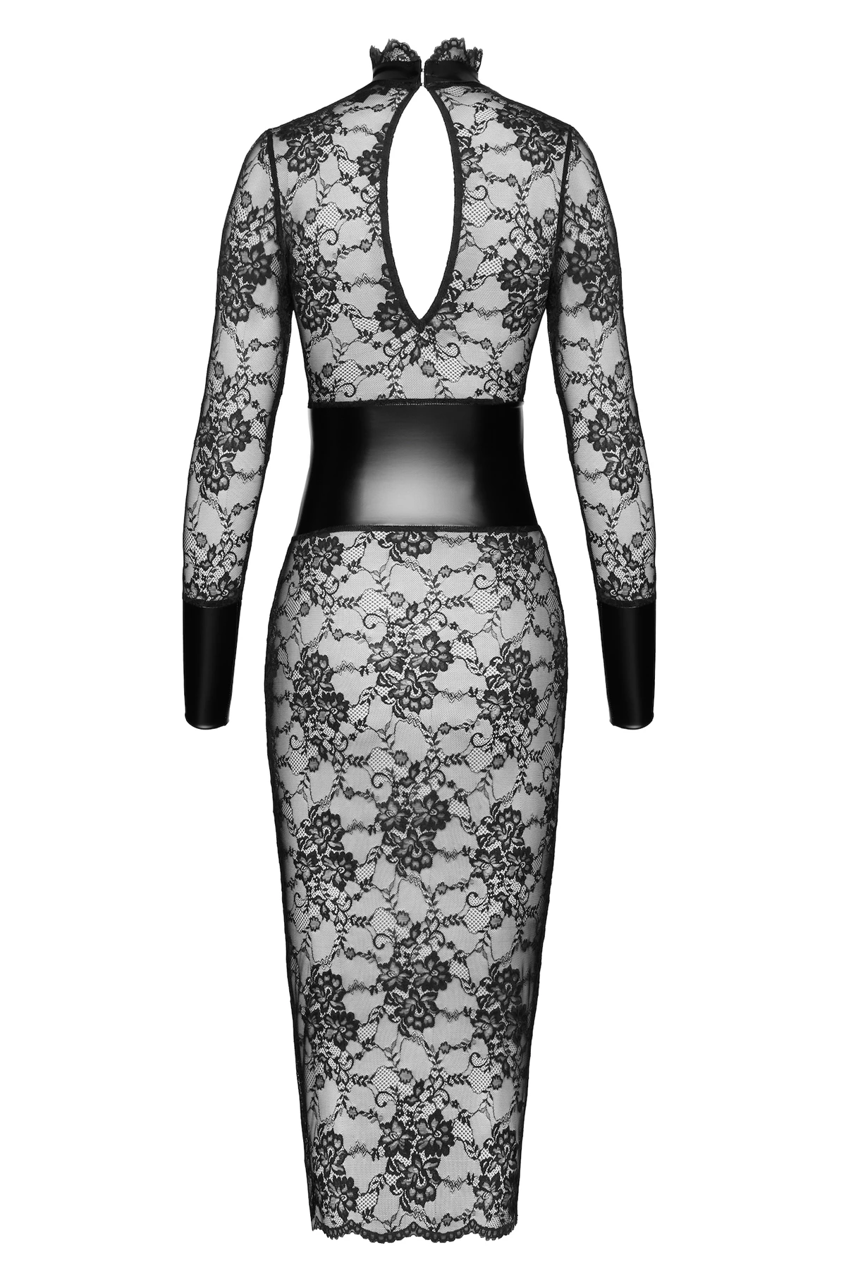 F375 halblanges Kleid Noirelle aus Spitze