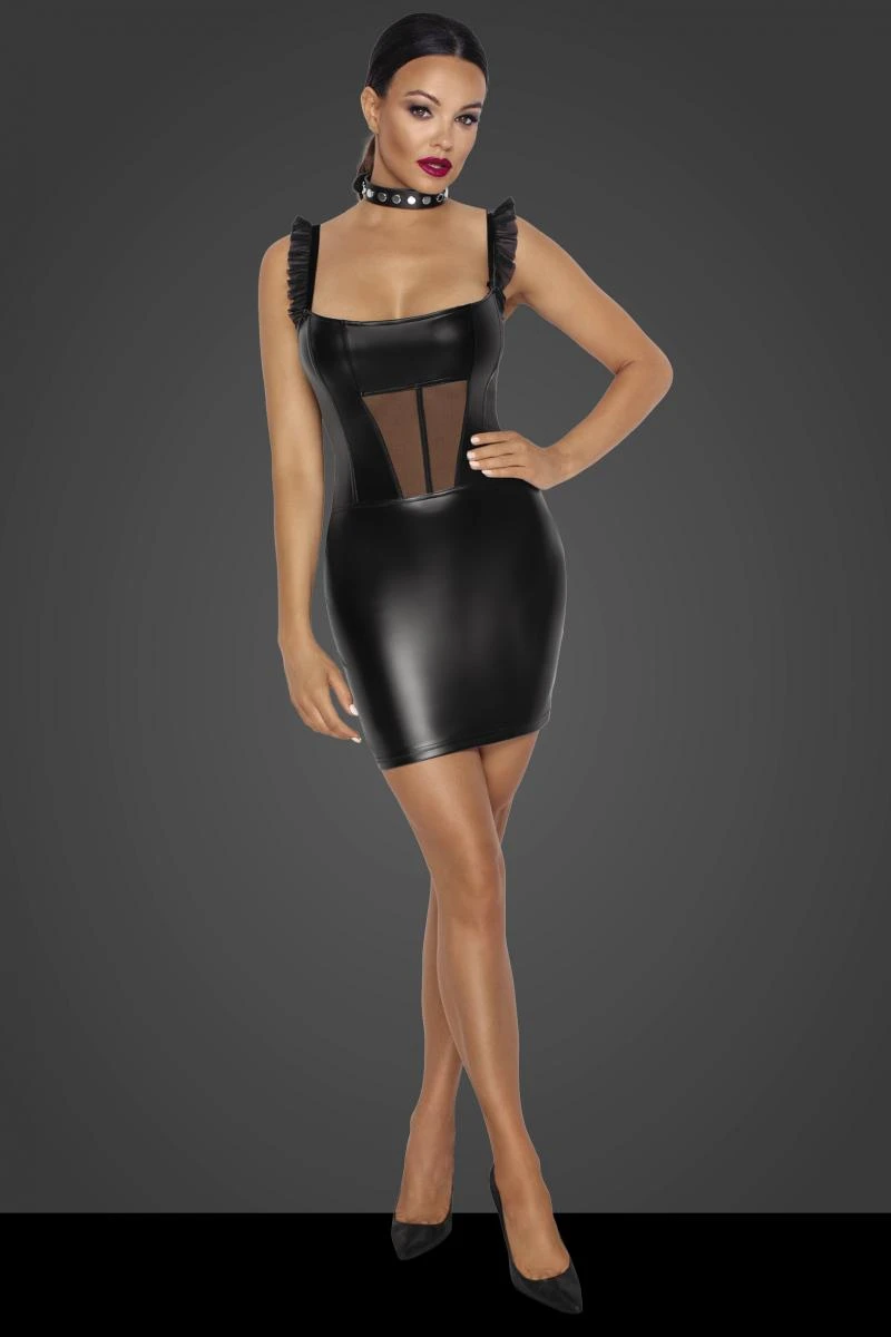 Wetlook Minikleid F257 von Noir Handmade