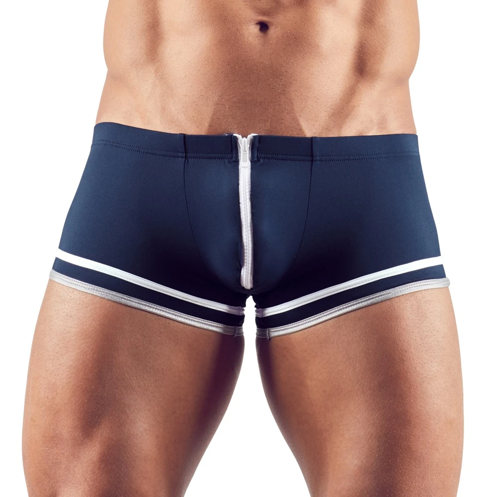 Weiche Mikrofaser-Pants im trendigen Matrosen-Look. Vorne mit extra breitem Reißverschluss.