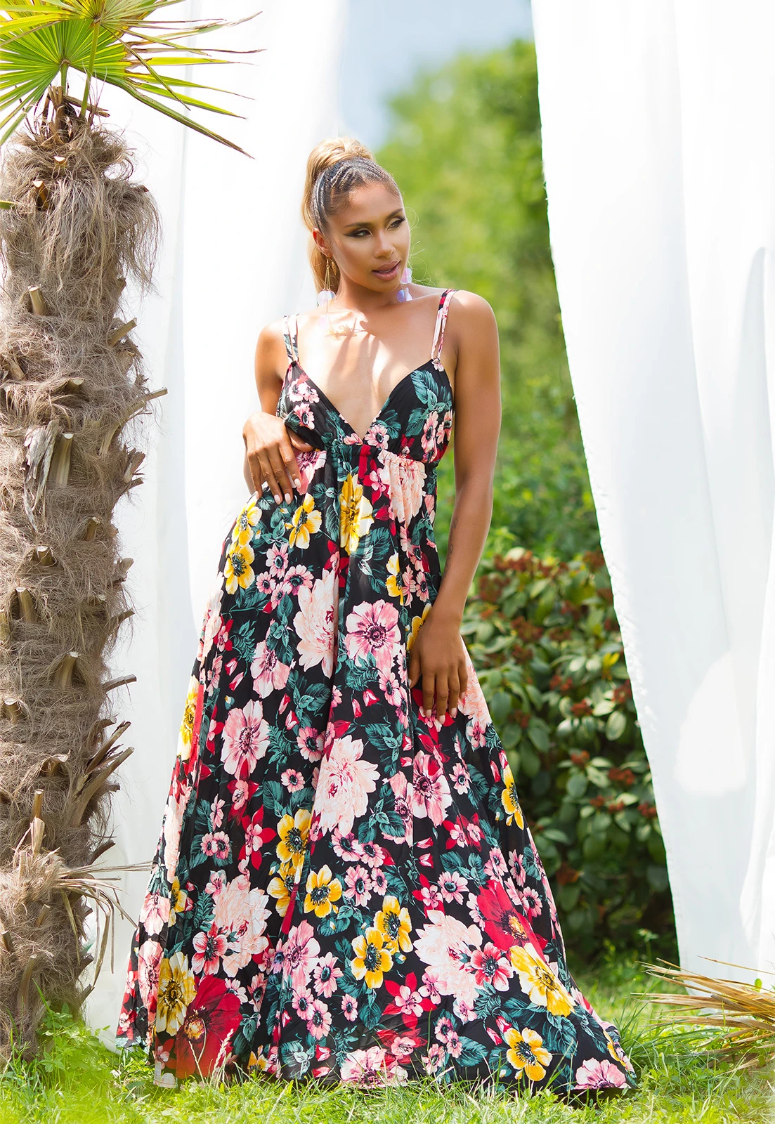 Sexy Maxikleid V-Neck & Rückenausschnitt Sexy Maxikleid V-Neck & Rückenausschnitt