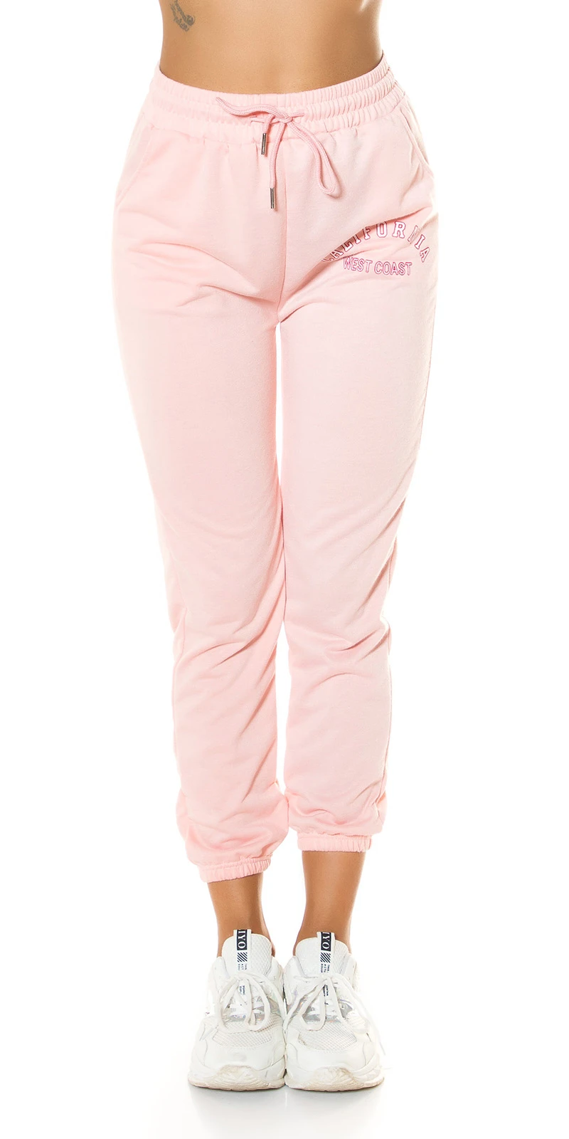 Uni Sport Jogging Hose im High Waist-Style Uni Sport Jogging Hose im High Waist-Style