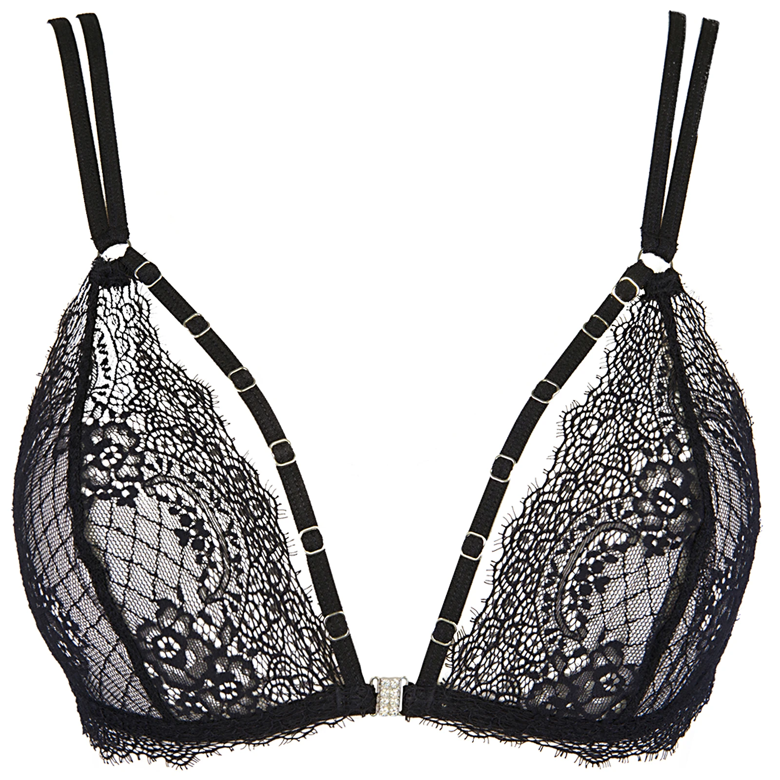 Axami Sexy Bralette Soft BH aus edler Spitze mit Frontverschluss