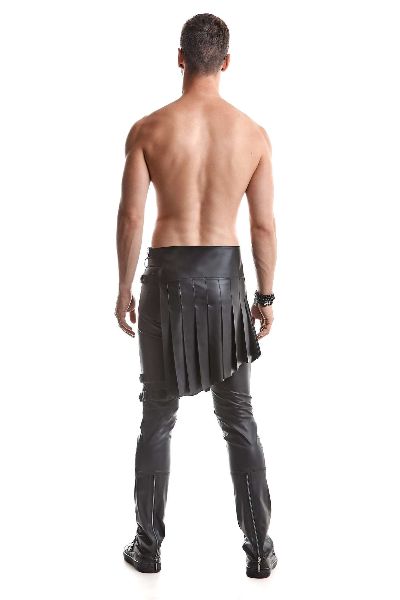 Herren Rock Regnes Fetish Planet Rock Gladiator Looke schwarz Herren Rock Regnes Fetish Planet Rock Gladiator Looke schwarz