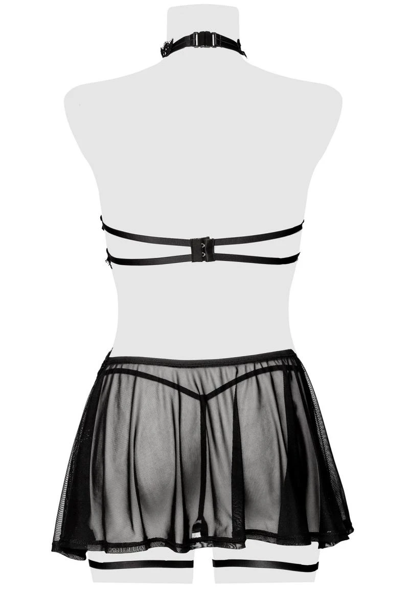 Erotik Dessous Set mit Röckchen von Grey Velvet
