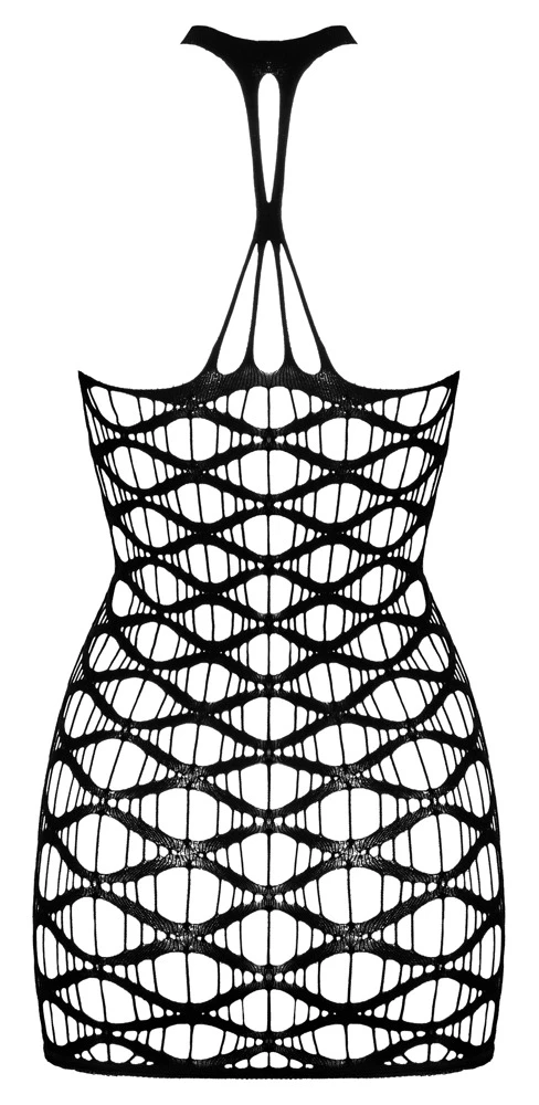 Cottelli Collection Goßmaschiges Neckholder Fantasy Minikleid in extravaganter Netz- und Bänderoptik Cottelli Collection Goßmaschiges Neckholder Fantasy Minikleid in extravaganter Netz- und Bänderoptik