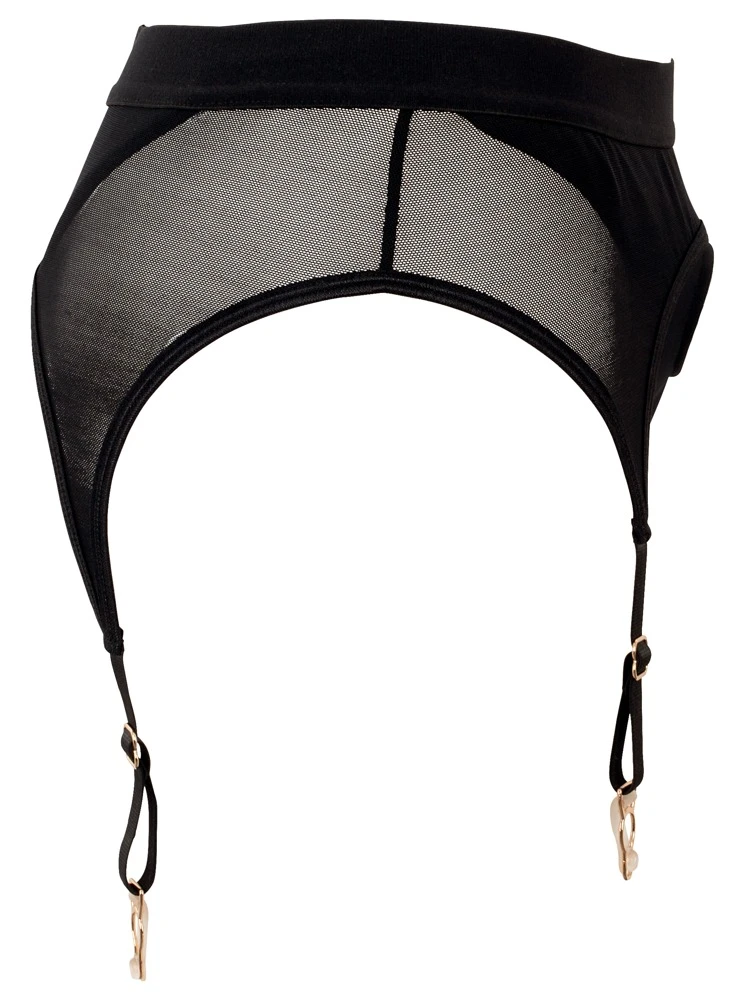 Bad Kitty Riostring kombiniert mit Strapsgurt, Mikrofaser und Powernet, einsatz für Dildo/Vibrato