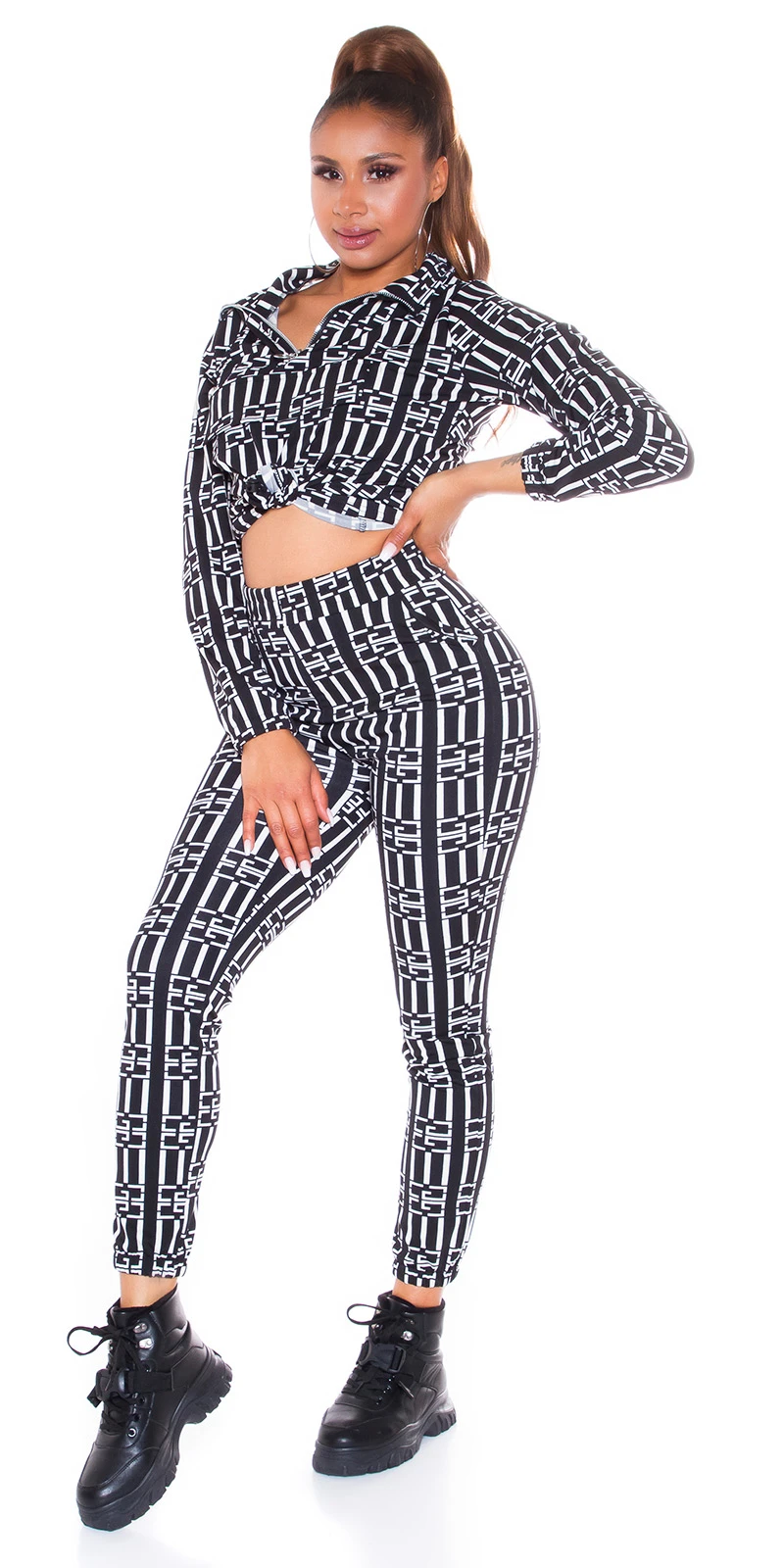 Jogging Freizeit Sport Anzug mit Luxury Print Jogging Freizeit Sport Anzug mit Luxury Print