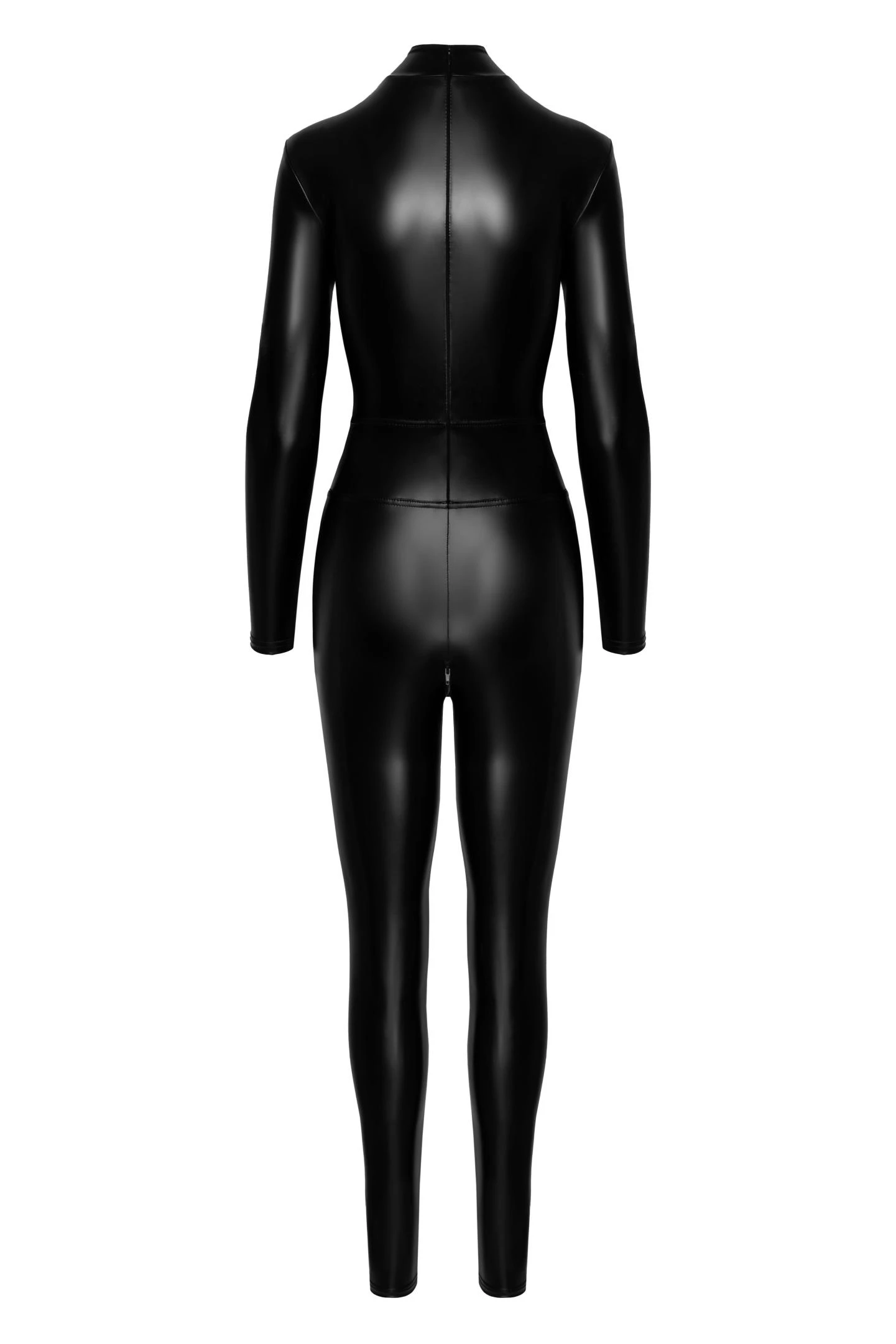 F319 Powerwetlook Catsuit Overall im Powerwetlookl Zip Reißverschlüsse über den Brüsten von Noir Handmade F319 Powerwetlook Catsuit Overall im Powerwetlookl Zip Reißverschlüsse über den Brüsten von Noir Handmade