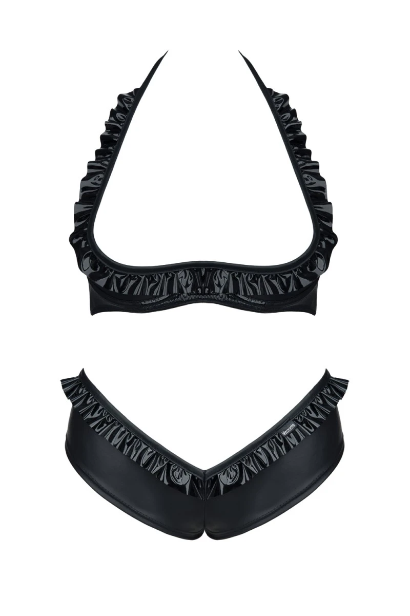 Dessous Set aus mattem Wetlook