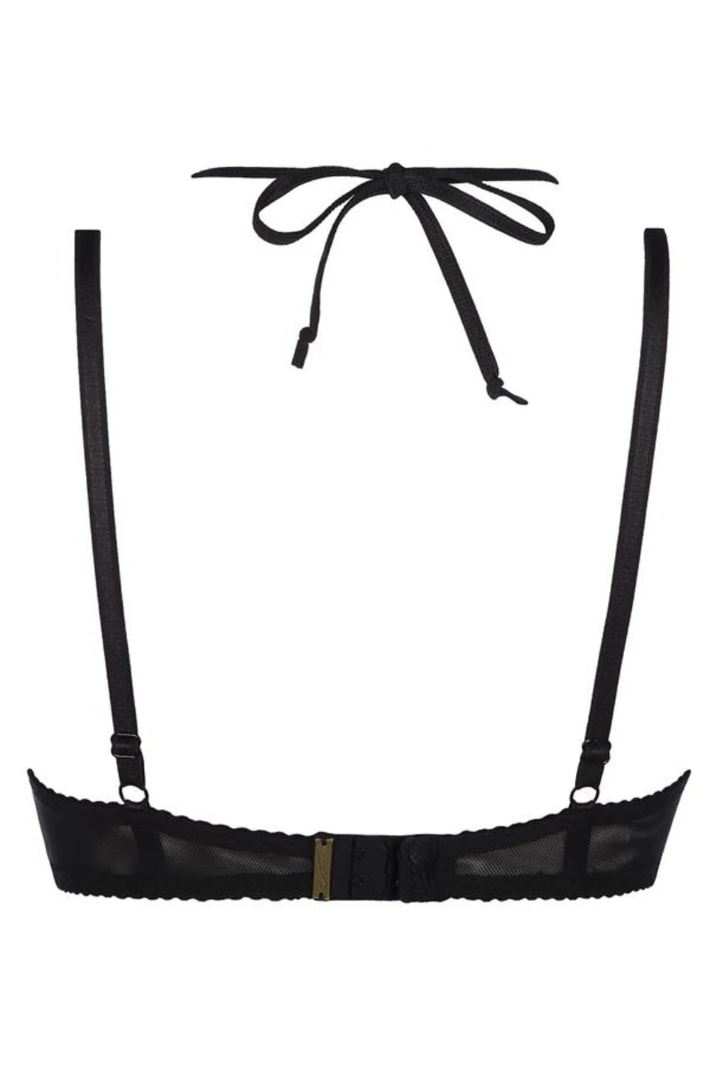 Axami Bügel Neckholder-Hebe-BH mit Spitze mit floralen Ornament