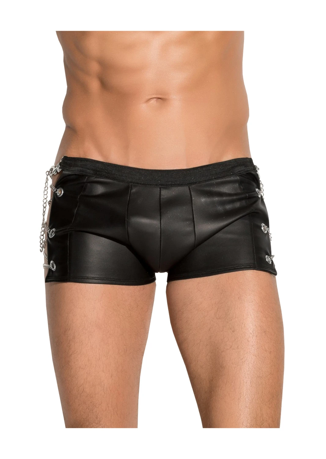 Kunstleder Knicker mit seitlichen Metallketten von MeSeduce