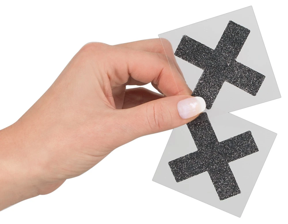 Cottelli Glitzernde Schwarze Nippel-Kreuze Cottelli Glitzernde Schwarze Nippel-Kreuze