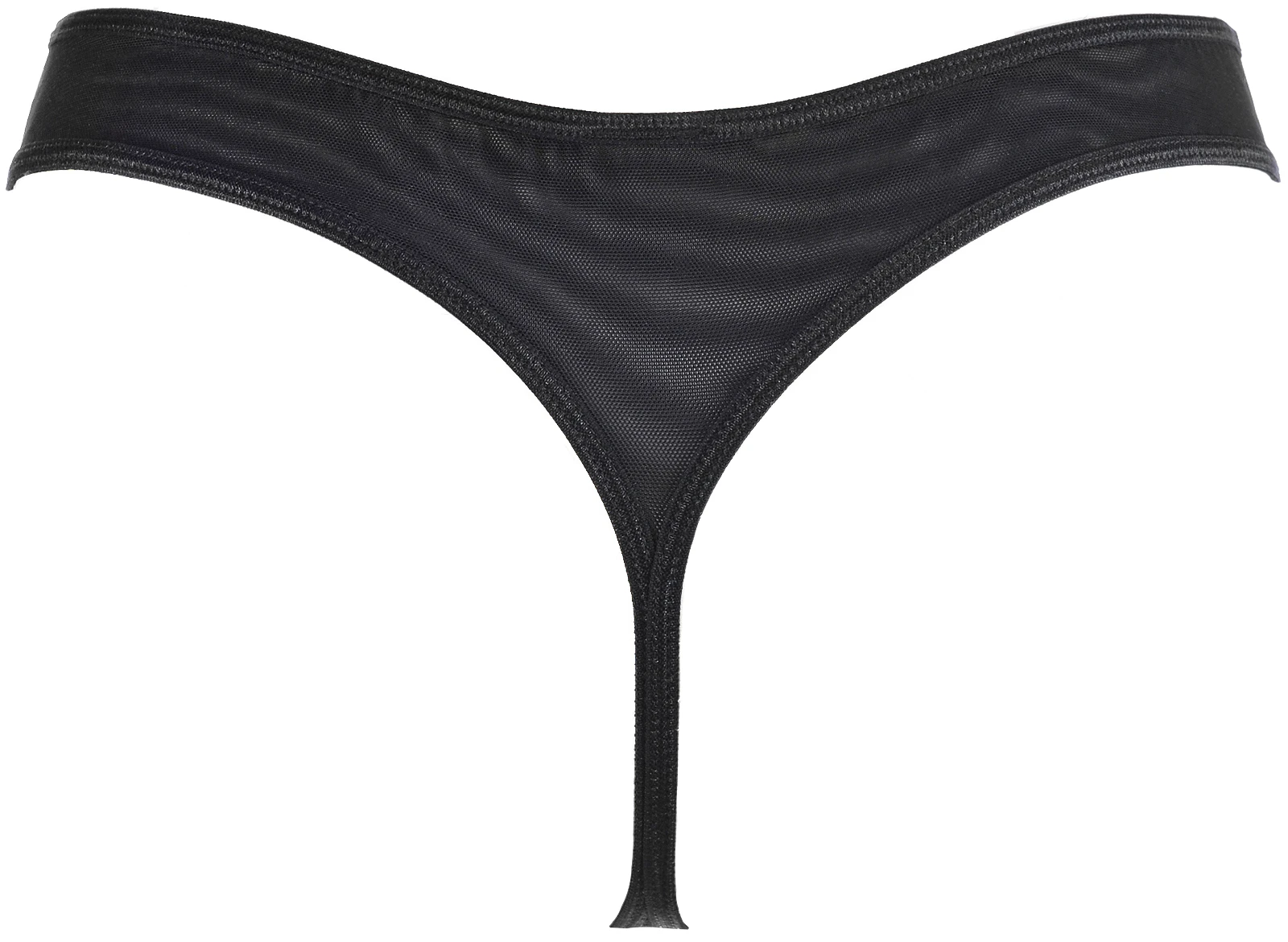 Axami String mit schimmerndern Spitze und schwarzem Tüll