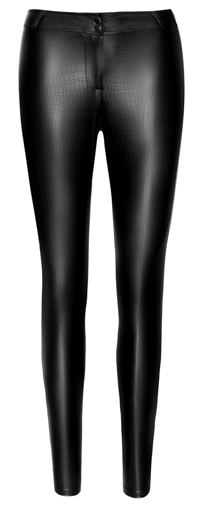 Hose in Schlangenhaut-Optik mit 2-Wege-Reißverschluss im Schritt von Noir Handmade
