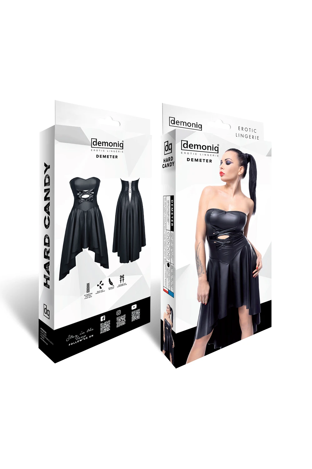 Dehnbares Wetlook Kleid Dehnbares Wetlook Kleid