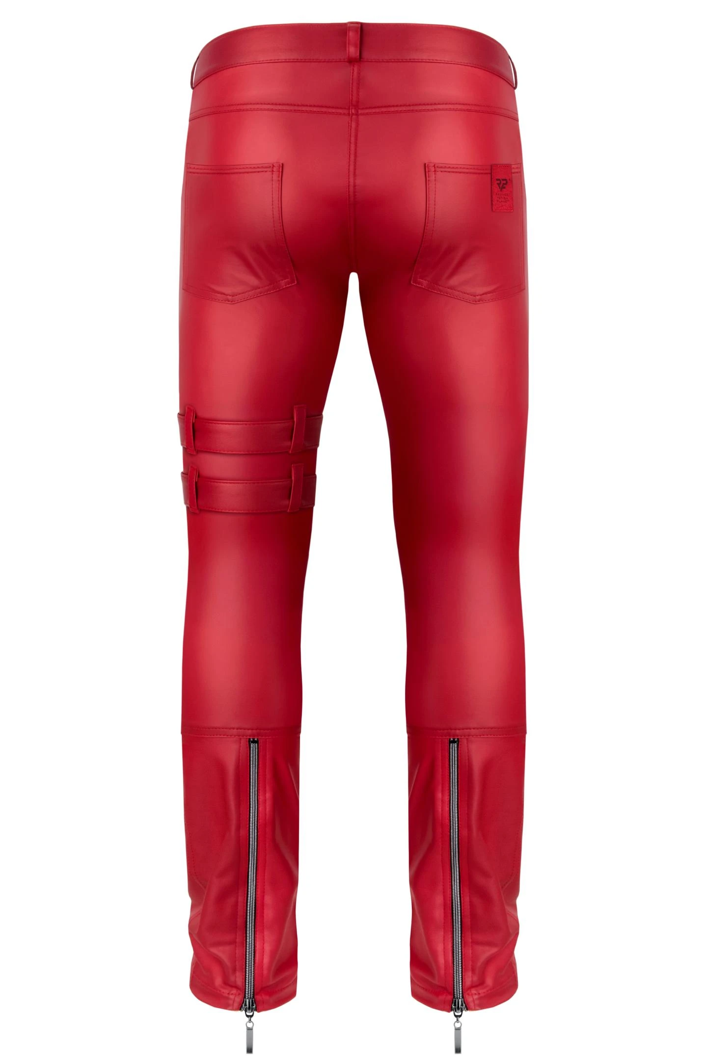 Markanter, moderner Look mit Tiefgang – die RMTommaso002 überzeugt mit Wetlook, Zippern, Schnallen und Alcantara-Details