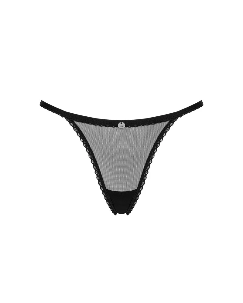 Obsessive Tanga die Rückseite ist wunderschön mit Guipure-Spitze verziert und die Vorderseite besteht aus hochtransparentem, weichem Netz.