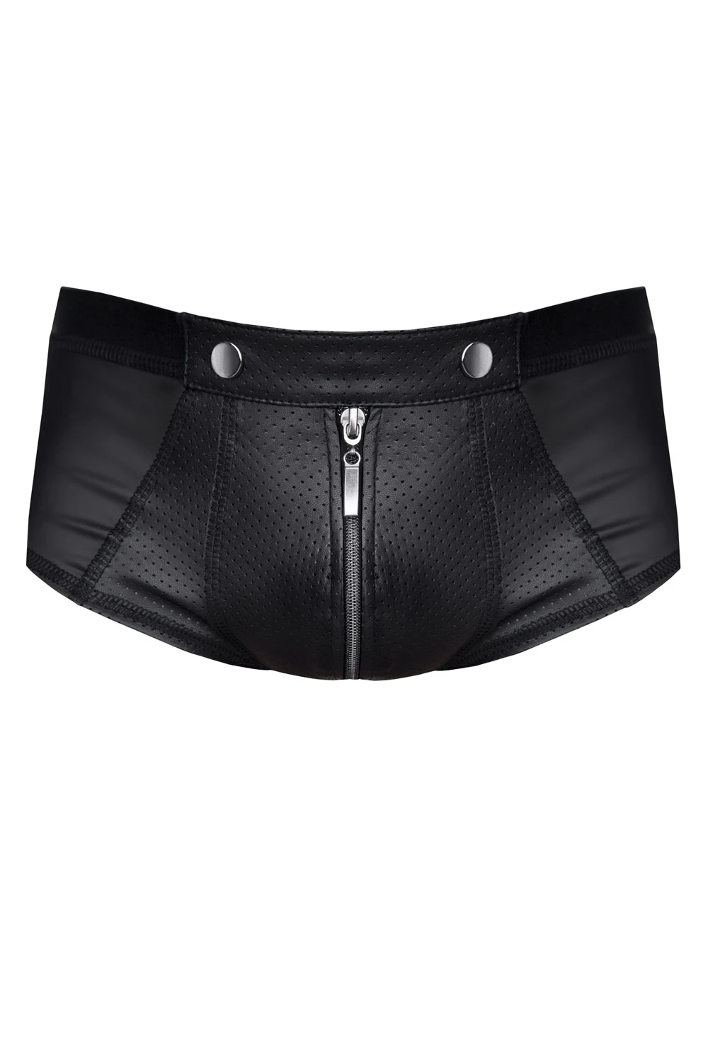 Herren Shorts mit Wetlook-Effekt und Reißverschluss von Regnes Fetish Planet