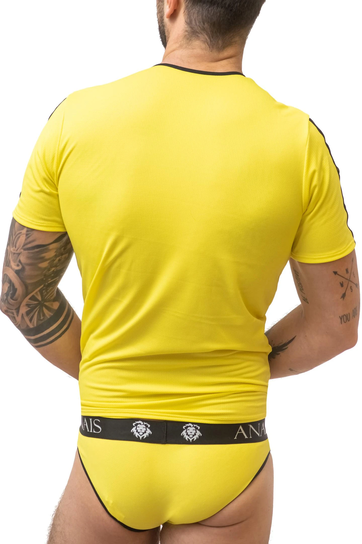 Herren T-Shirt 053412 mit hochelastischem Stoff, blickdichtem Design und sportlichen Streifen für höchsten Tragekomfort!