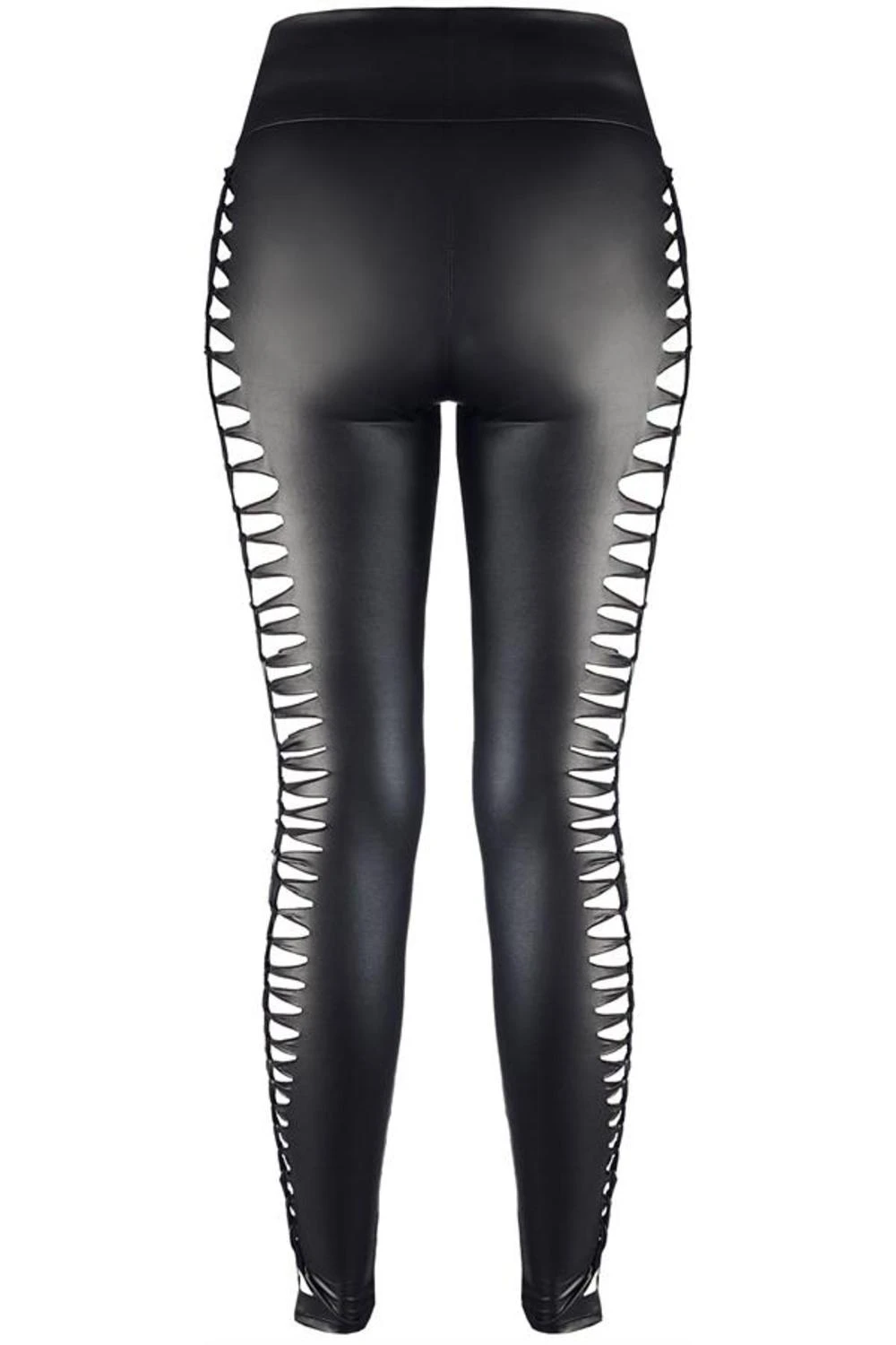 Axami Wetlook Leggings mit seitlichen Cutouts in schwarz
