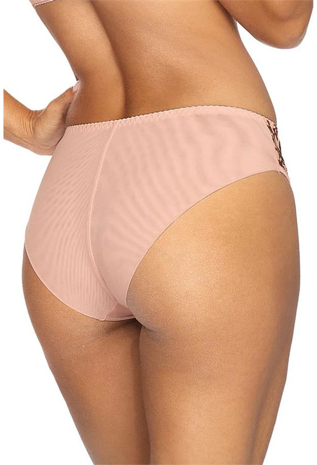 Axami zarter rosafarbener Slip mit goldener Verzierung Axami zarter rosafarbener Slip mit goldener Verzierung