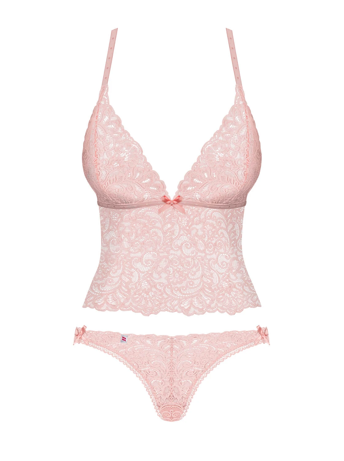 Top & Panties mit Multistretch Spitze