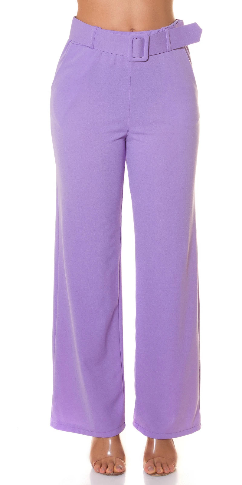 Straight Leg High Waist Business Stoff Hose mit Gürtel Straight Leg High Waist Business Stoff Hose mit Gürtel