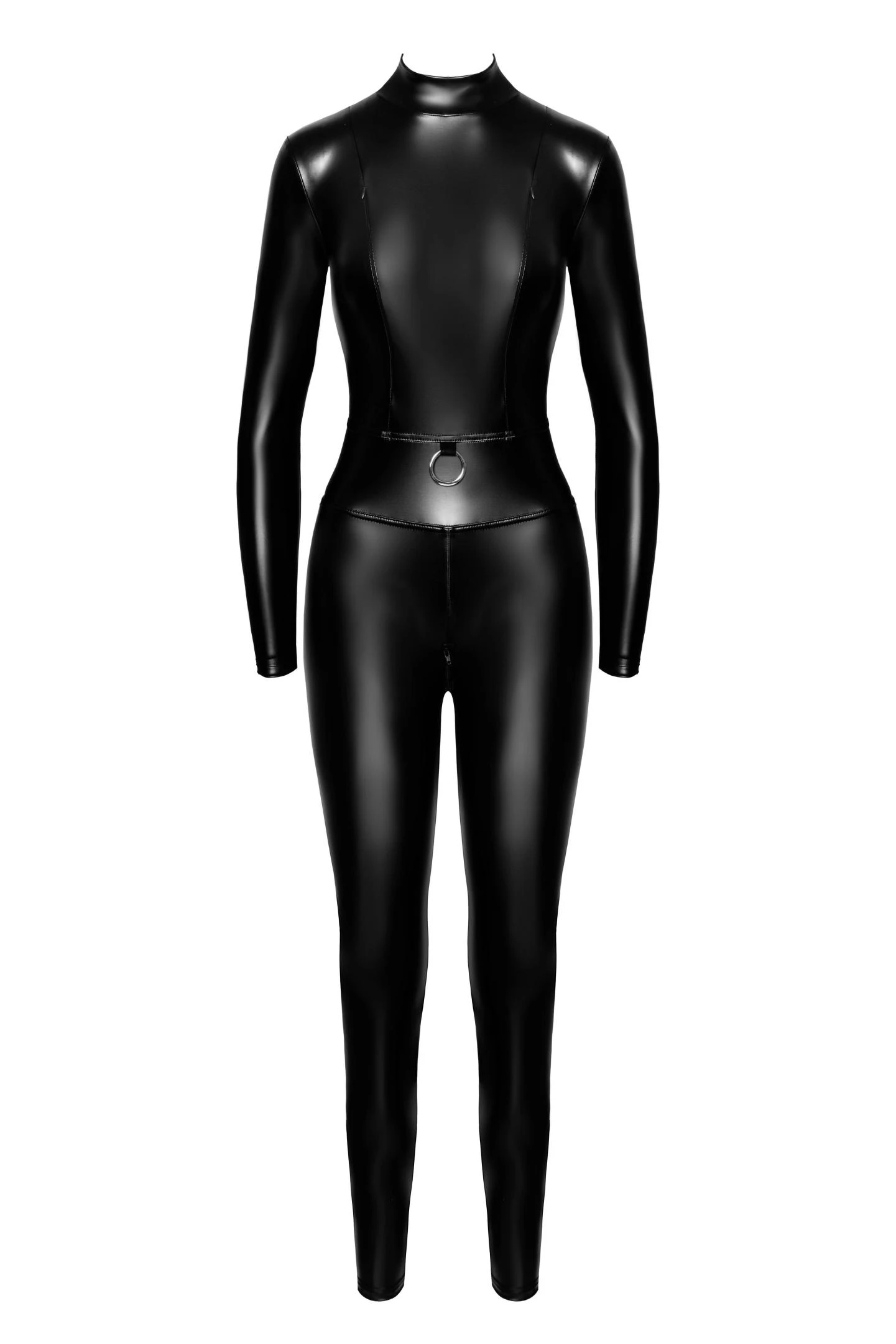 F319 Powerwetlook Catsuit Overall im Powerwetlookl Zip Reißverschlüsse über den Brüsten von Noir Handmade F319 Powerwetlook Catsuit Overall im Powerwetlookl Zip Reißverschlüsse über den Brüsten von Noir Handmade