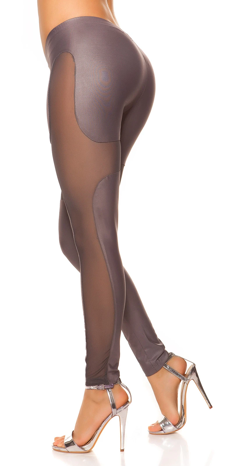 Sexy KouCla Leggings mit Netzapplikationen Sexy KouCla Leggings mit Netzapplikationen