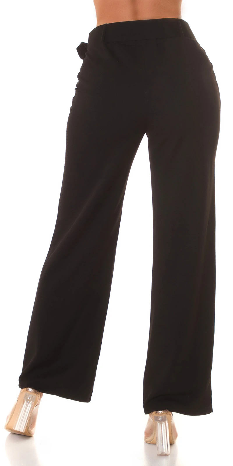 Straight Leg High Waist Business Stoff Hose mit Gürtel Straight Leg High Waist Business Stoff Hose mit Gürtel