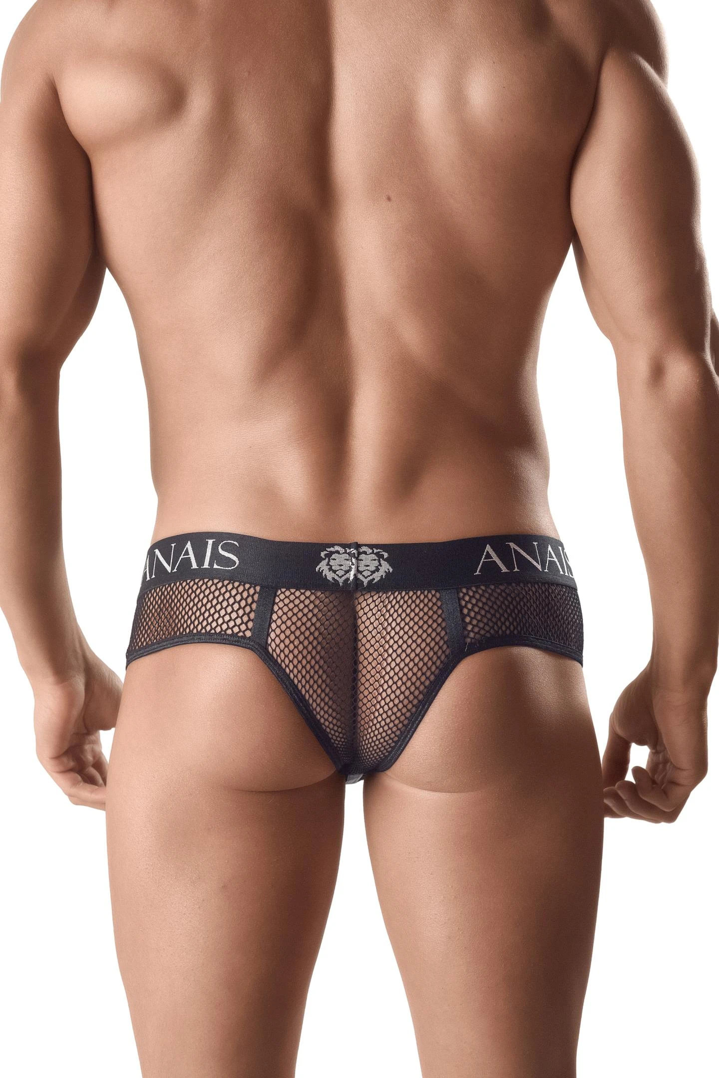 Herren Netz String-Tanga 054965. Herren-String aus hochelastischem Netzmaterial mit breitem Gummibund und zwei Metallringen für deinen perfekten Look!