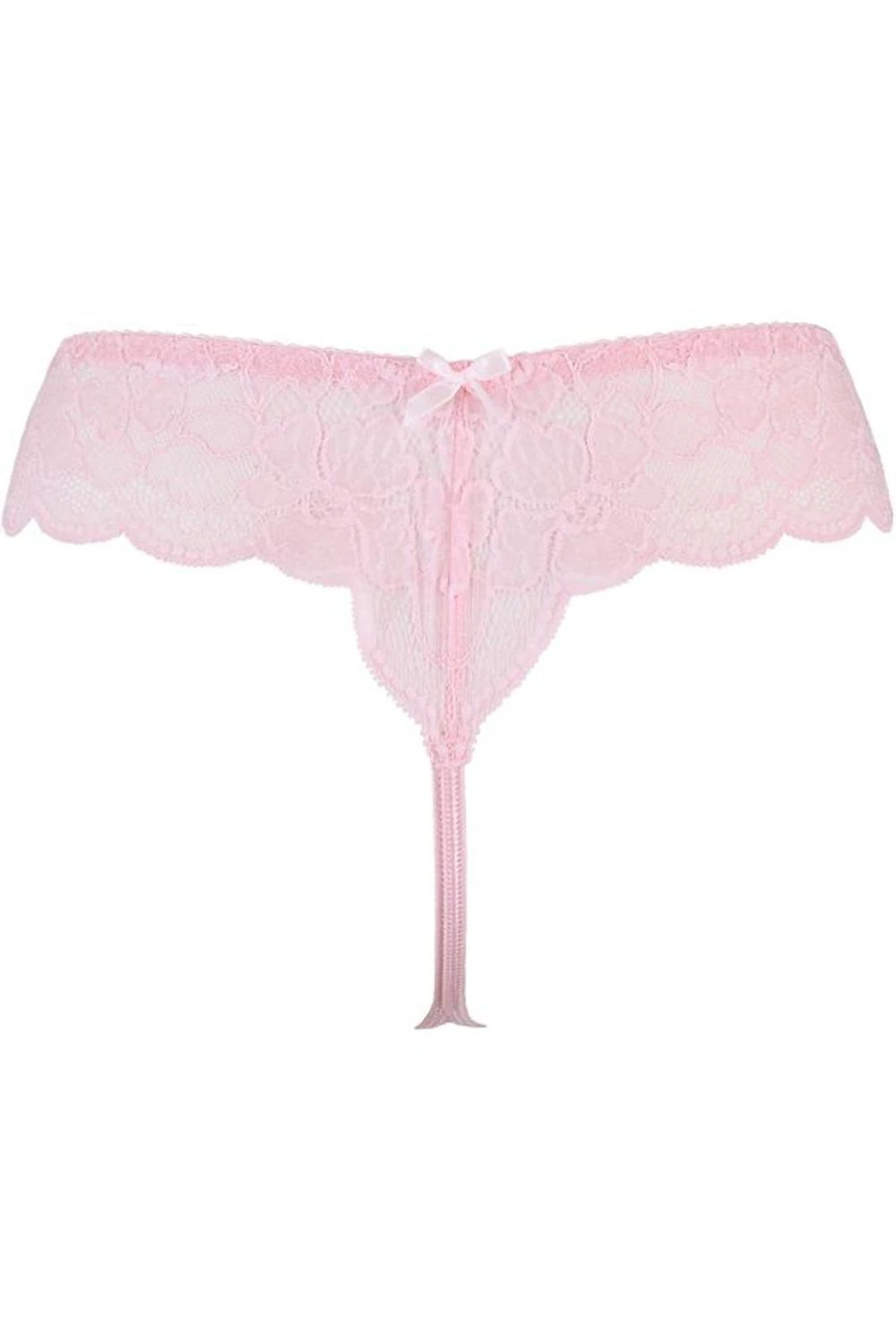 Axami bezaubernder String aus zarter rosa Blütenspitze Axami bezaubernder String aus zarter rosa Blütenspitze