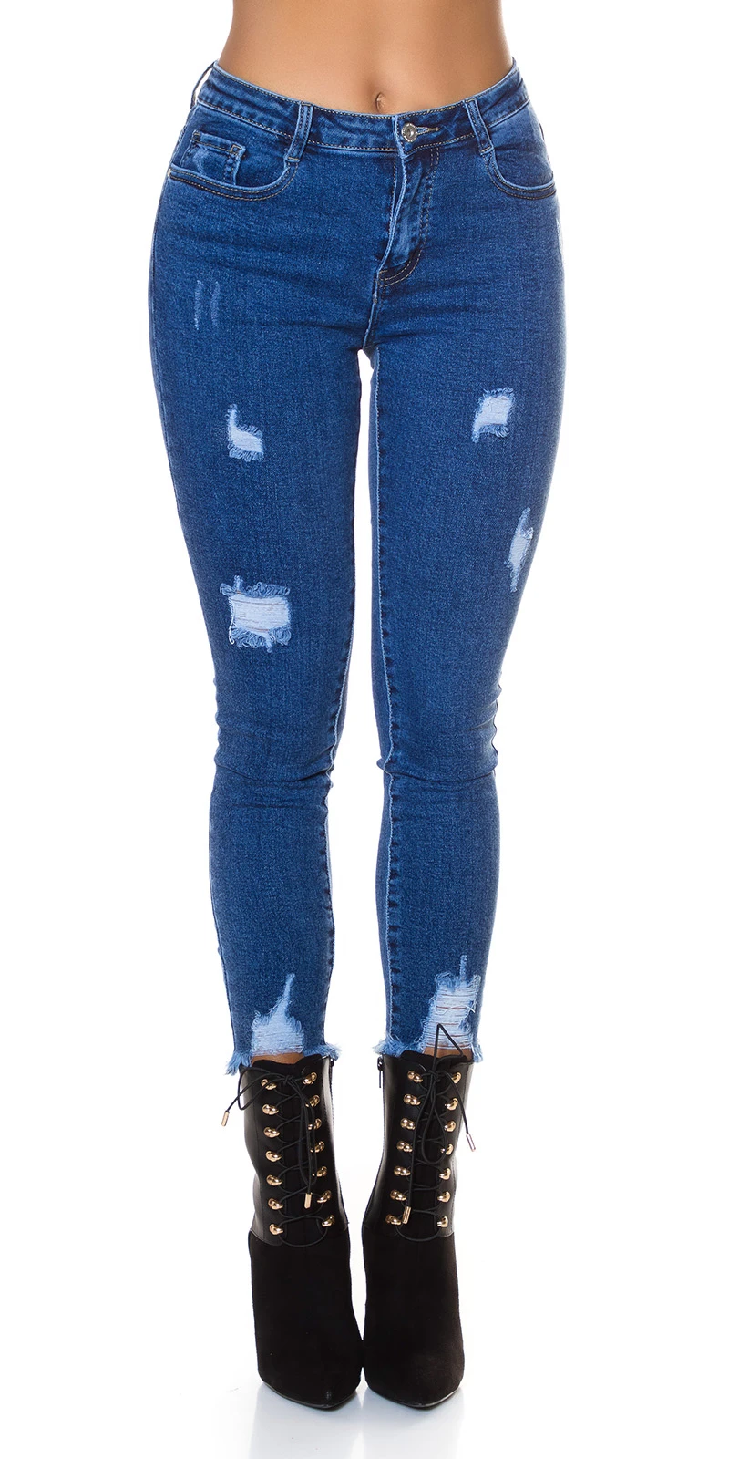 Used Look High Waist Skinny 7/8 Jeans Used Look High Waist Skinny 7/8 Jeans