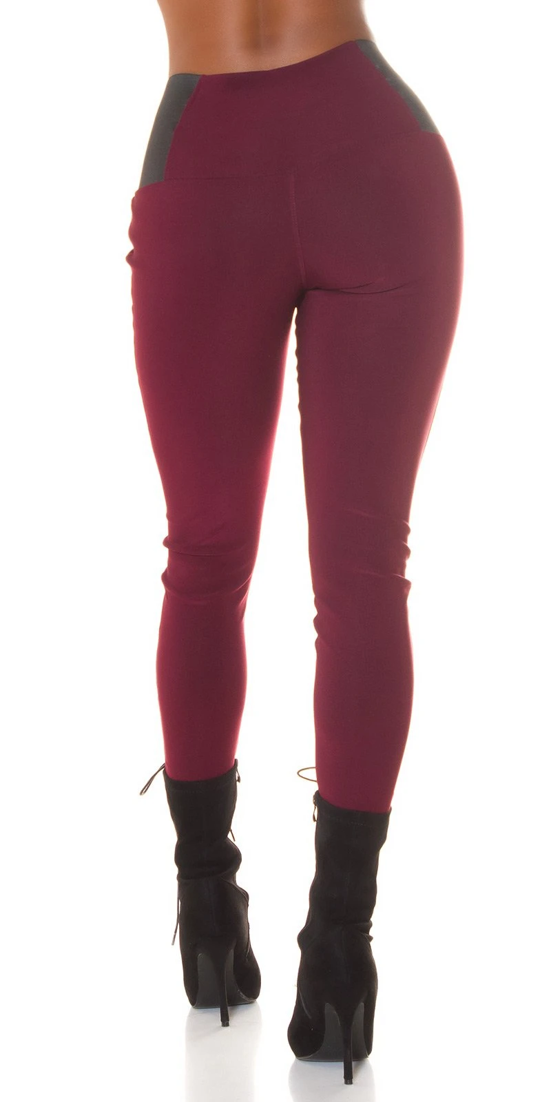 Business High Waist Leggings mit Stretch-Detail Business High Waist Leggings mit Stretch-Detail