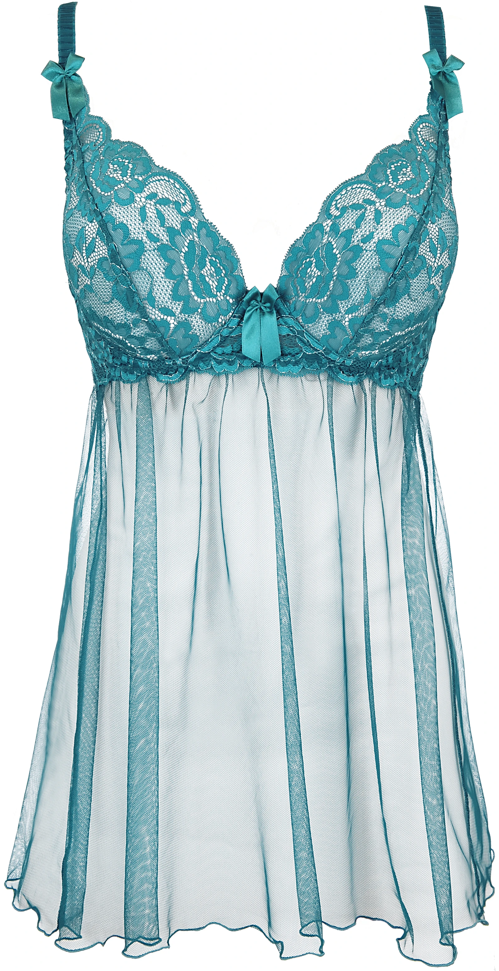 Axami Babydoll aus Tüll und Spitze mit kleinen Schleifen