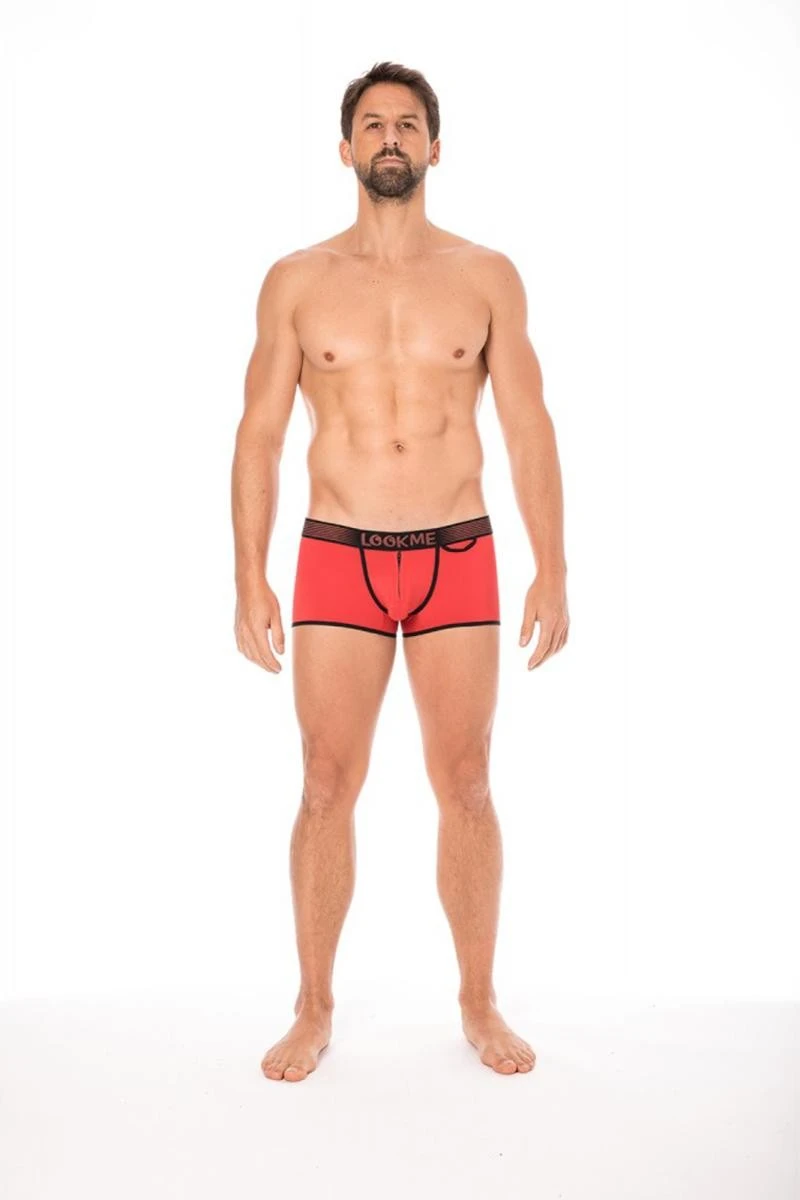 Herren Boxer Short in rot 2003-68 von Look Me