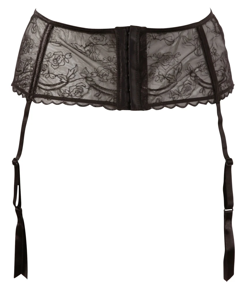 Cottelli LINGERIE Basic Strapsgürtel Strumpfgürtel verführerische leicht transparent