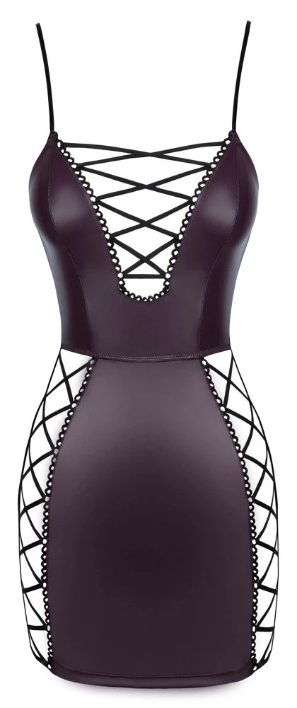 Cottelli PARTY Kleid Schnürung, Edler Mattlook, Erotic Minidress, sexy Träger-Minikleid Cottelli PARTY Kleid Schnürung, Edler Mattlook, Erotic Minidress, sexy Träger-Minikleid